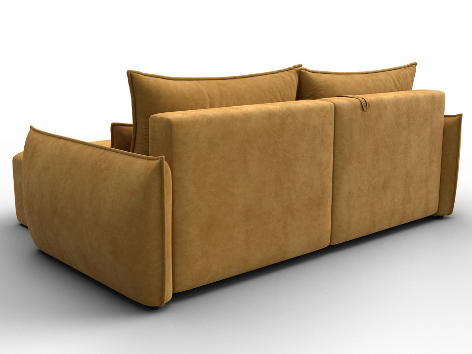 Диван угловой Лига-051 НПБ угол универсальный (brut 10 желтый)