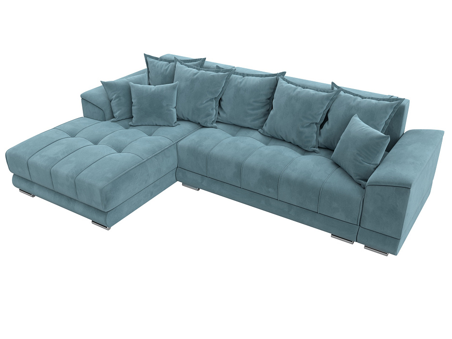 Диван угловой НордСтар левый угол (бирюзовый)