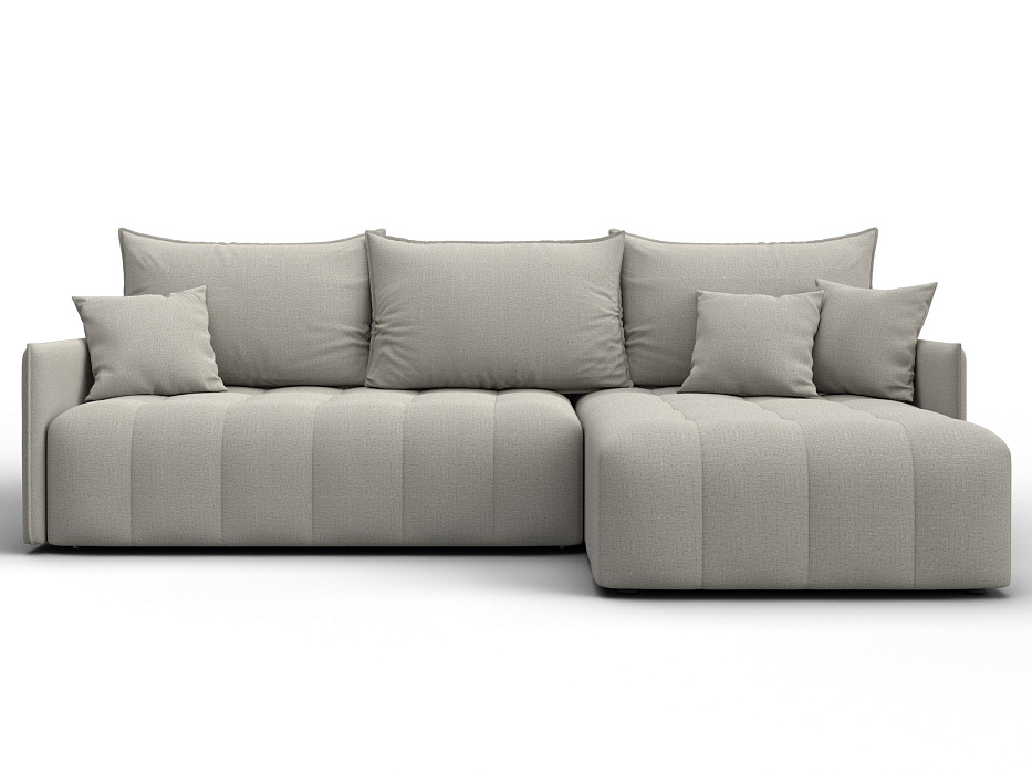 Диван угловой Лига-054 НПБ угол универсальный (амур 02 бежевый)