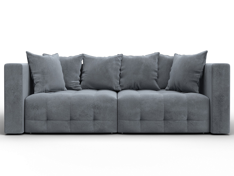 Диван прямой Лига-052 НПБ (tower 10 серый)