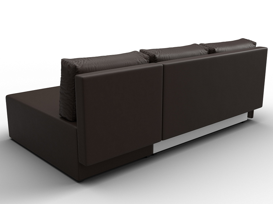 Диван угловой Поло правый угол (коричневый)