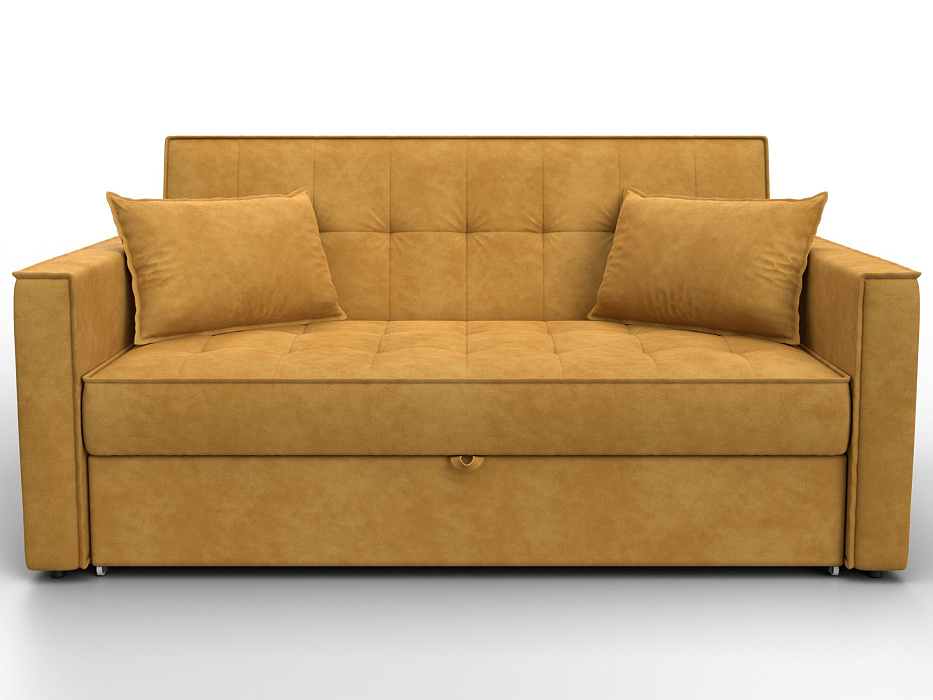 Диван прямой Лига-104 (140) (brut 10 желтый)