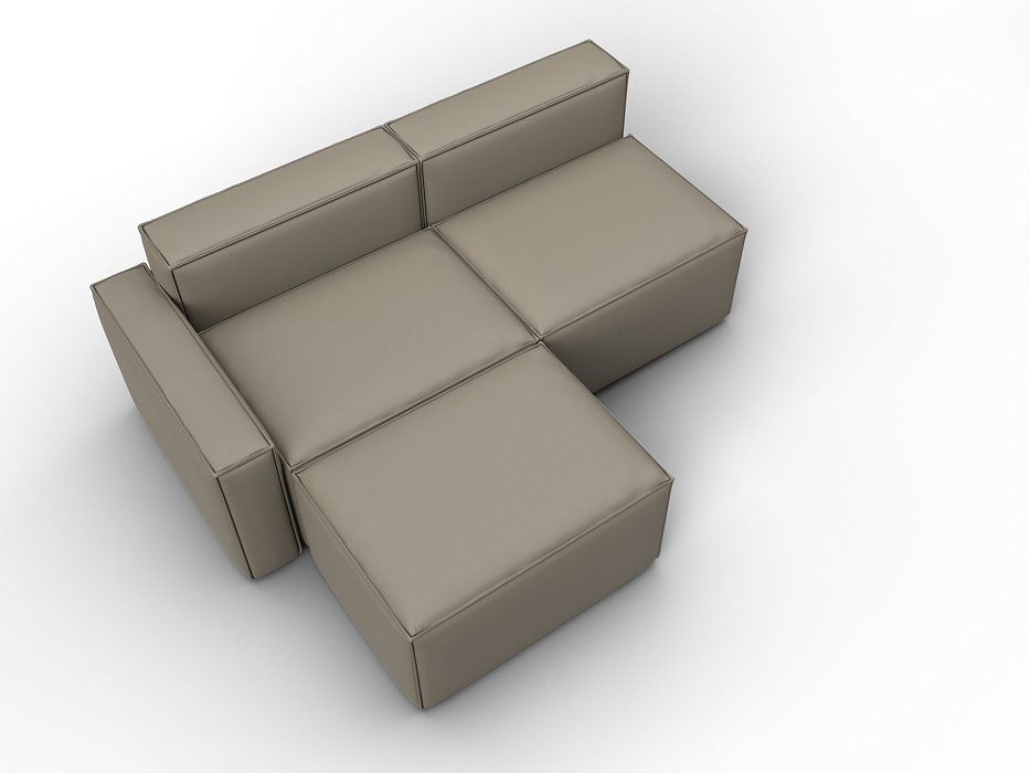 Диван угловой модульный Лига-063 угол левый (grifon 04 бежевый)