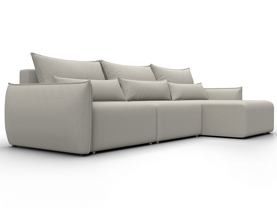 Диван угловой Лига-051 НПБ Лонг угол универсальный (амур 02 бежевый)