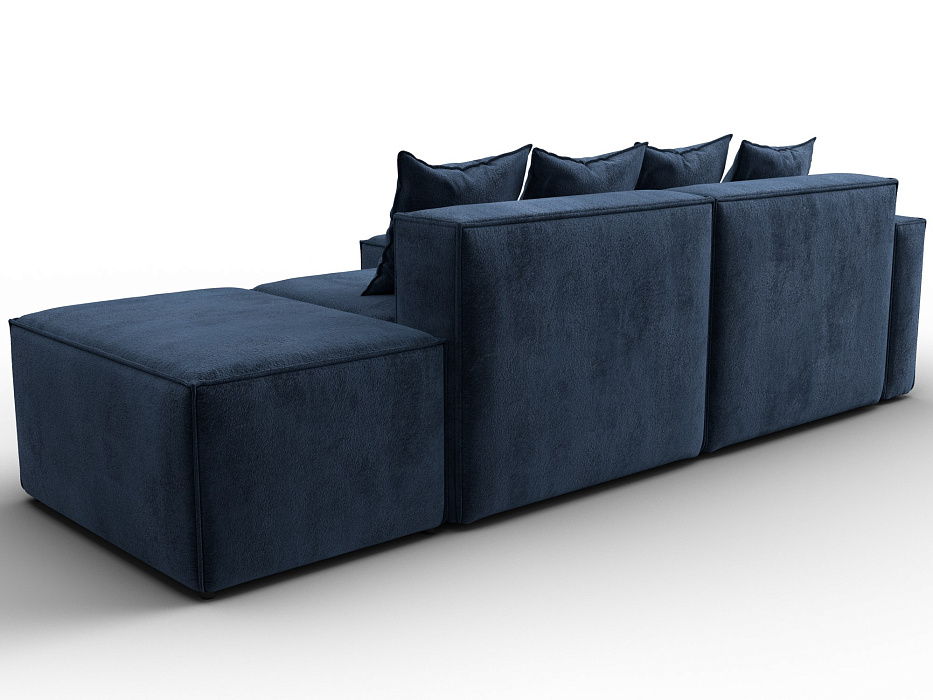 Диван угловой модульный Лига-063 угол левый (tower 13 синий)