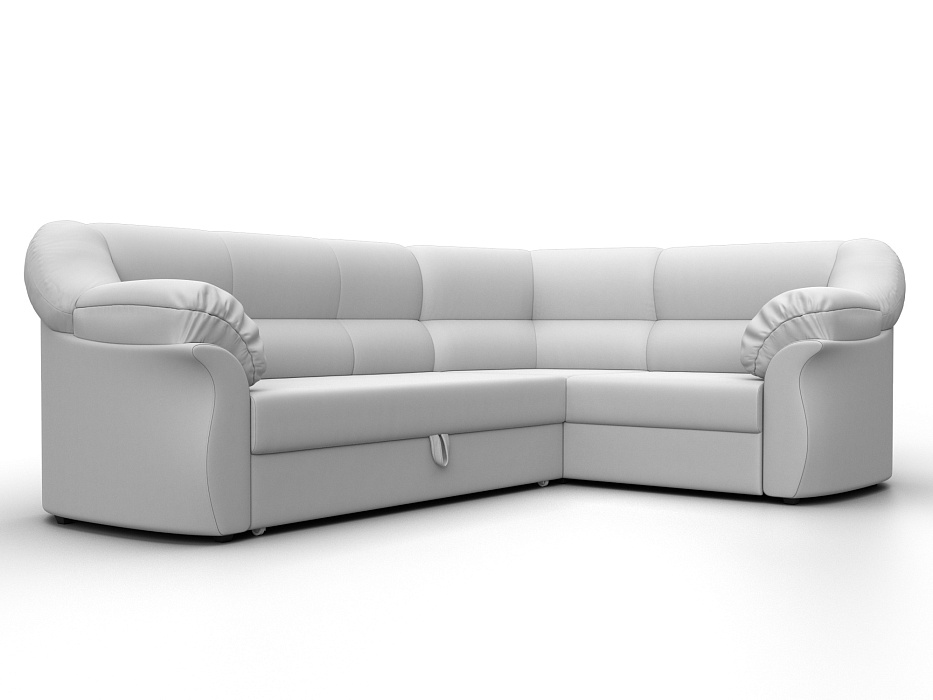 Диван угловой Карнелла правый угол (белый)