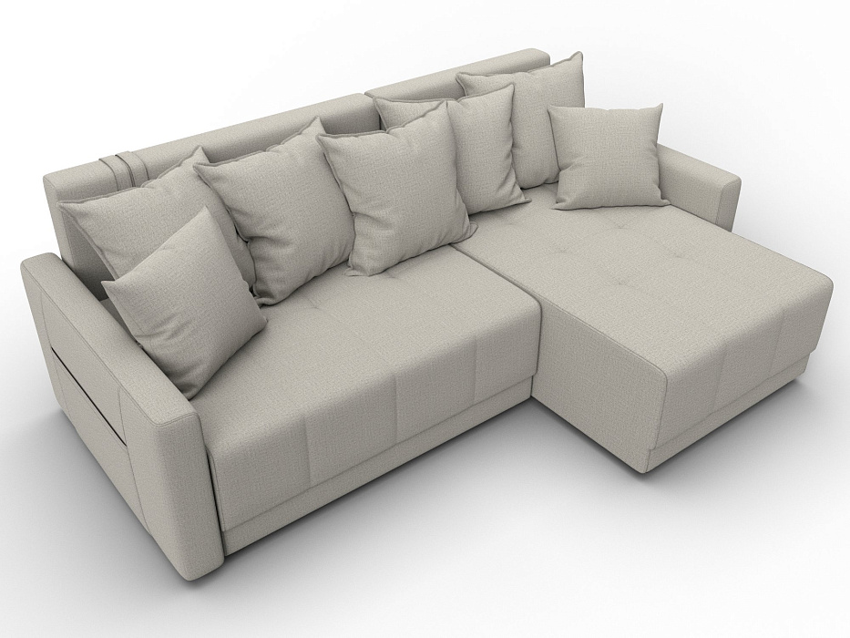 Диван угловой Лига-125 угол универсальный (амур 02 бежевый)