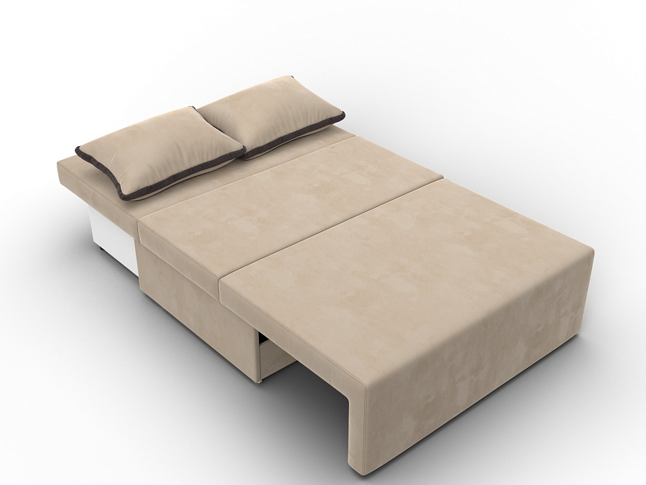 Диван прямой Лагуна (seven 729 бежевый;seven 727 коричневый)