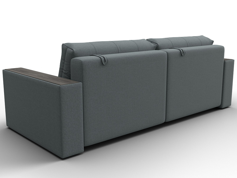 Диван прямой с декором Лига-049 НПБ (амур 07 серый)