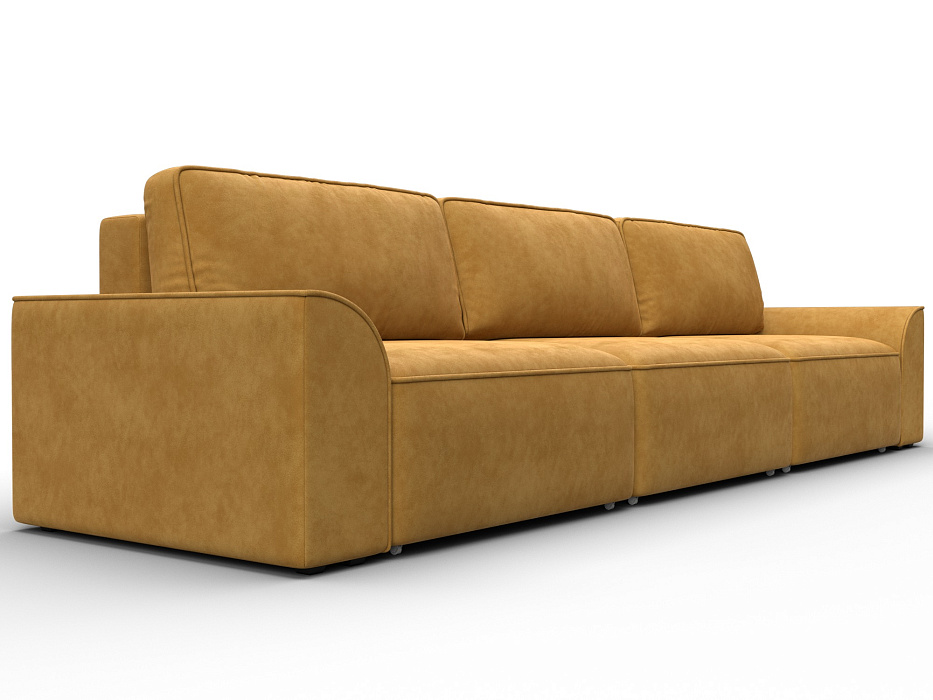 Диван прямой Лига-048 НПБ Лонг (brut 10 желтый)