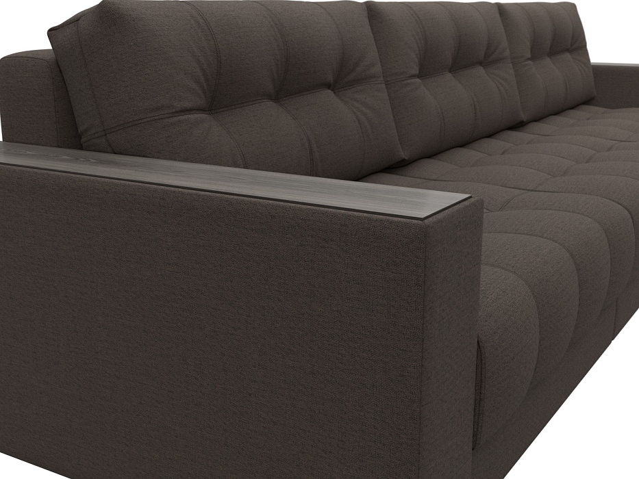 Диван прямой с декором Лига-049 НПБ Лонг (амур 05 коричневый) Диван прямой с декором Лига-049 НПБ Лонг (амур 05 коричневый)