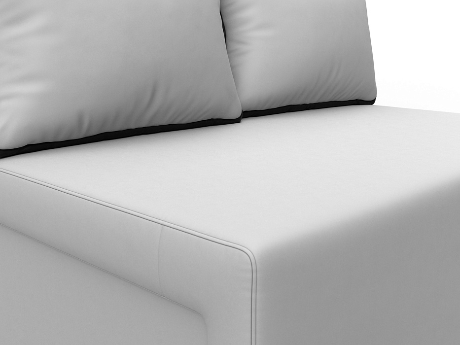 Диван прямой Лагуна (белый;черный)