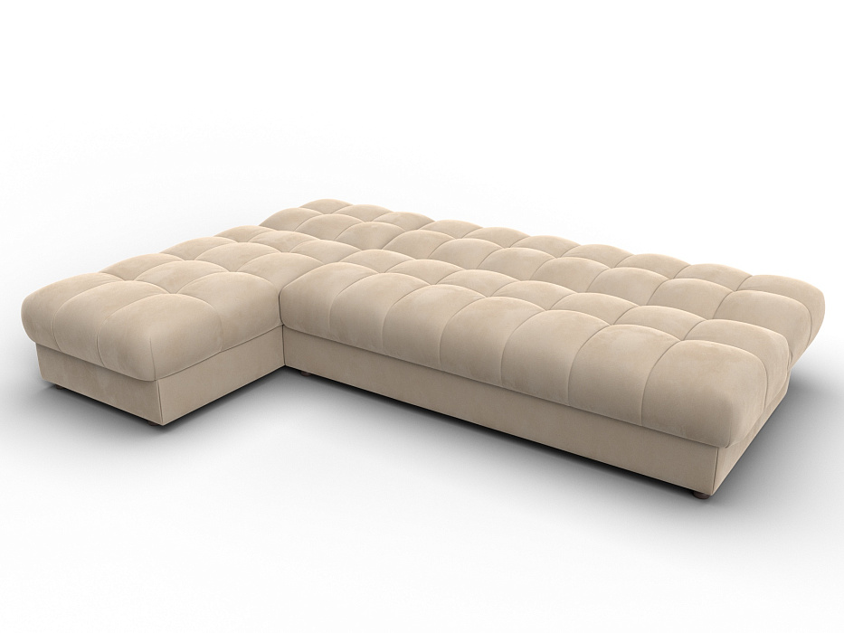 Диван угловой Лига-116 НПБ угол левый (seven 729 бежевый)