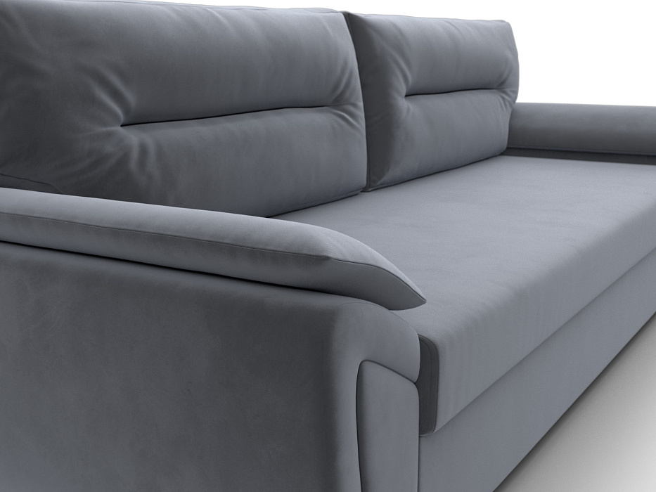 Диван прямой Нэстор Лайт (seven 17 серый)