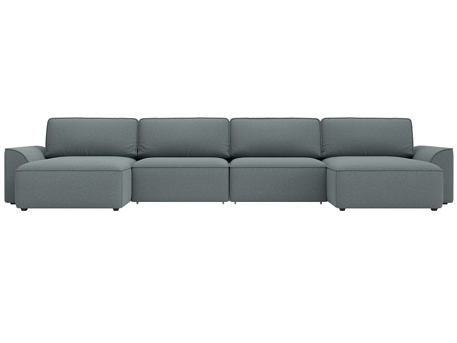 Диван П-образный Лига-048 НПБ лонг (амур 07 серый) Диван П-образный Лига-048 НПБ лонг (амур 07 серый)