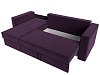 Угловой диван Принстон левый угол (фиолетовый\черный цвет)