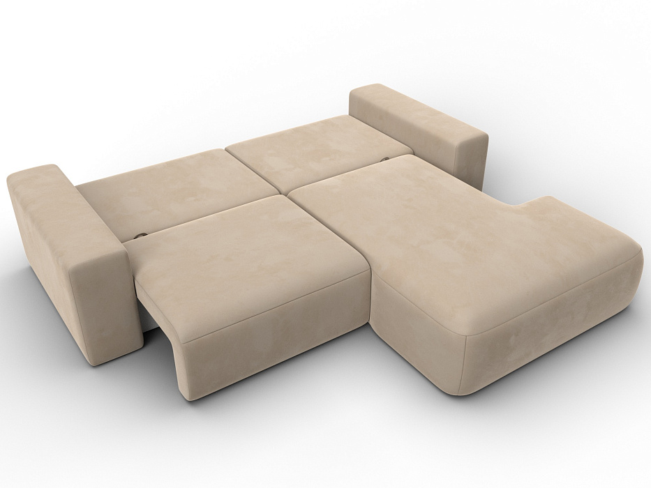 Диван угловой Лига-036 НПБ Классик правый угол (seven 729 бежевый)