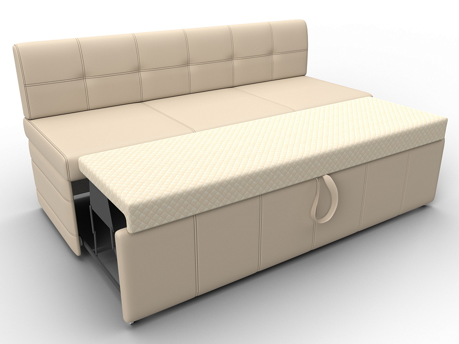 Диван кухонный прямой Лео (бежевый)