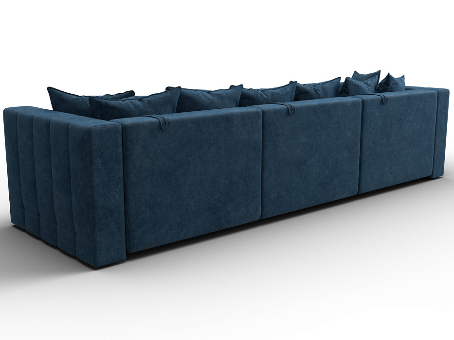 Диван прямой Лига-052 НПБ Лонг (brut 11 синий)