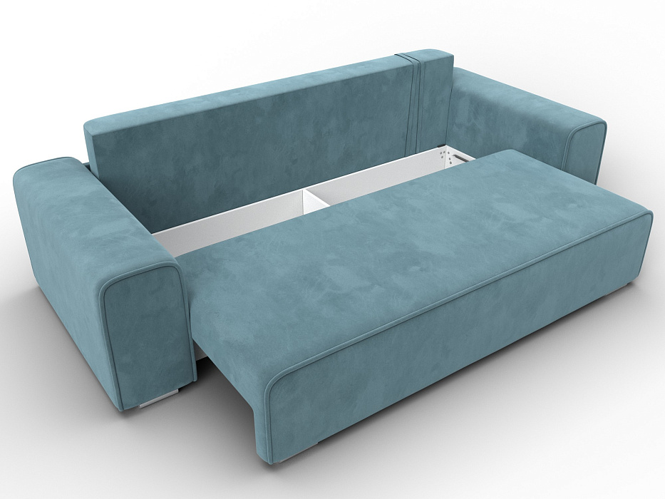 Диван прямой Лига-029 (бирюзовый)