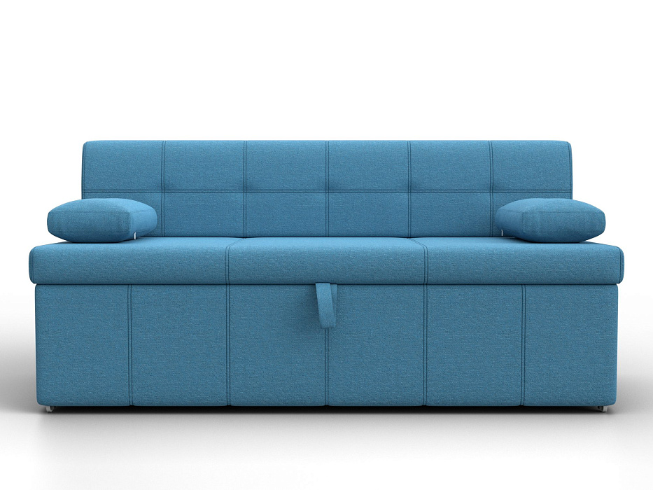 Диван кухонный прямой Лео (амур 10 голубой)