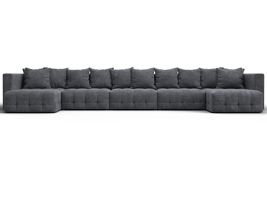 Диван П-образный Лига-052 НПБ МегаЛонг (brut 16 темно-серый) Диван П-образный Лига-052 НПБ МегаЛонг (brut 16 темно-серый)