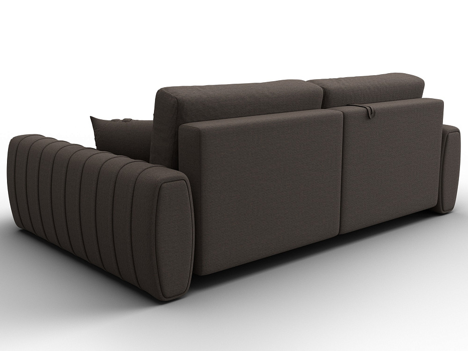 Диван угловой Лига-057 НПБ угол правый (амур 05 коричневый)