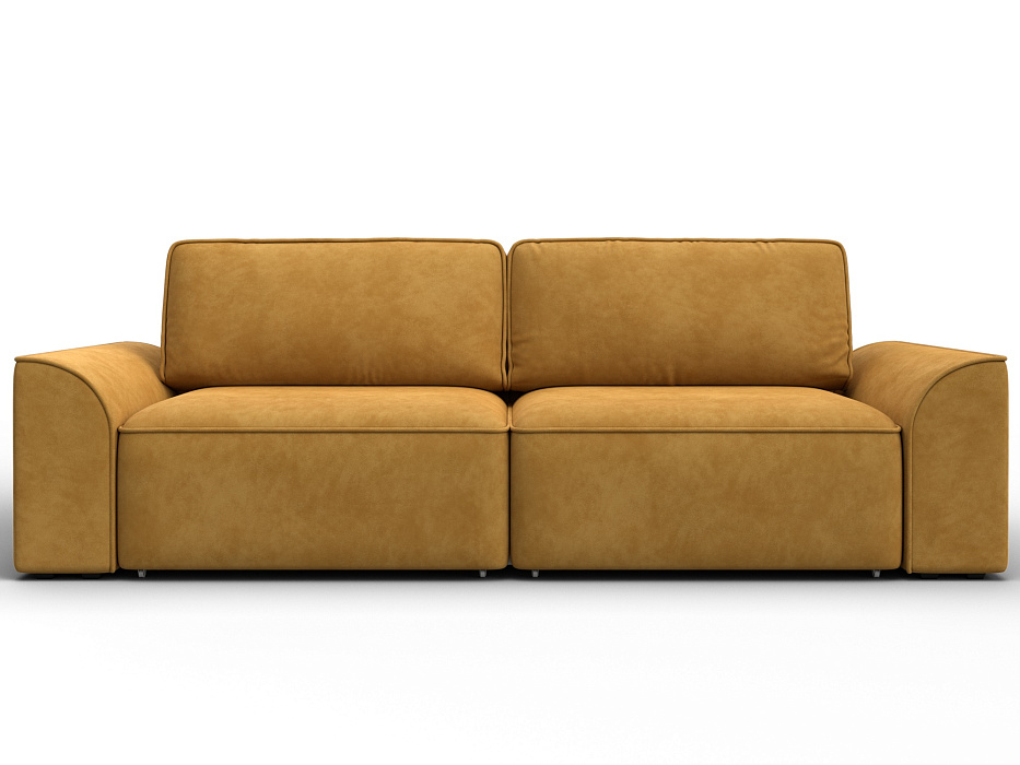 Диван прямой Лига-048 НПБ (brut 10 желтый)