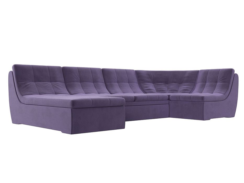 П-образный модульный диван Холидей (фиолетовый цвет)