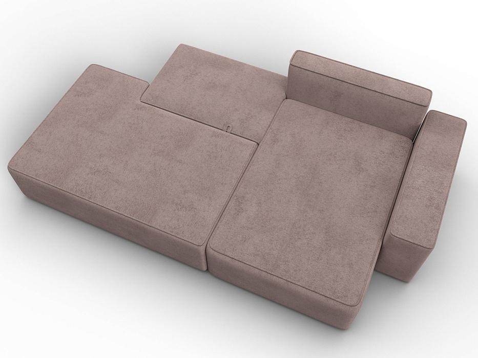 Диван угловой Лига-079 угол правый (tower 05 бежевый)