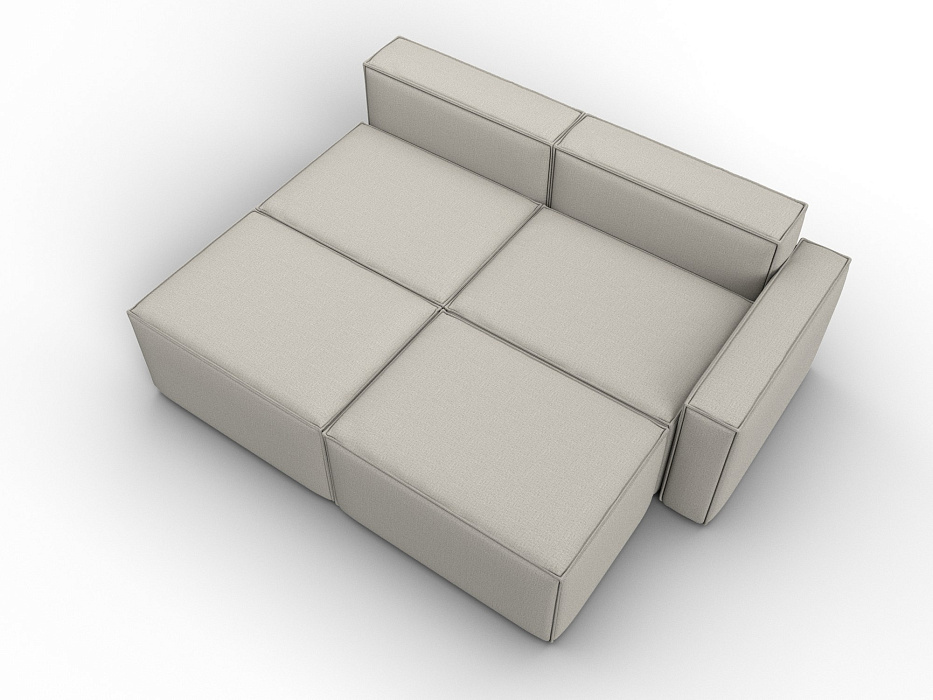 Диван угловой модульный Лига-063 угол правый (амур 02 бежевый)