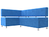 Кухонный уголок Стайл левый угол (голубой цвет)