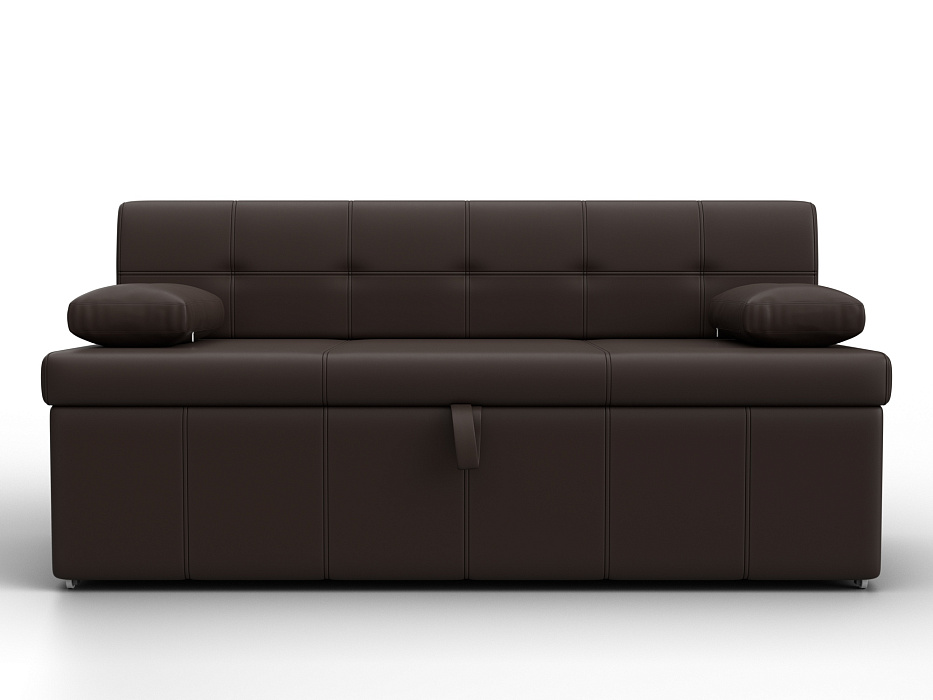 Диван кухонный прямой Лео (коричневый)