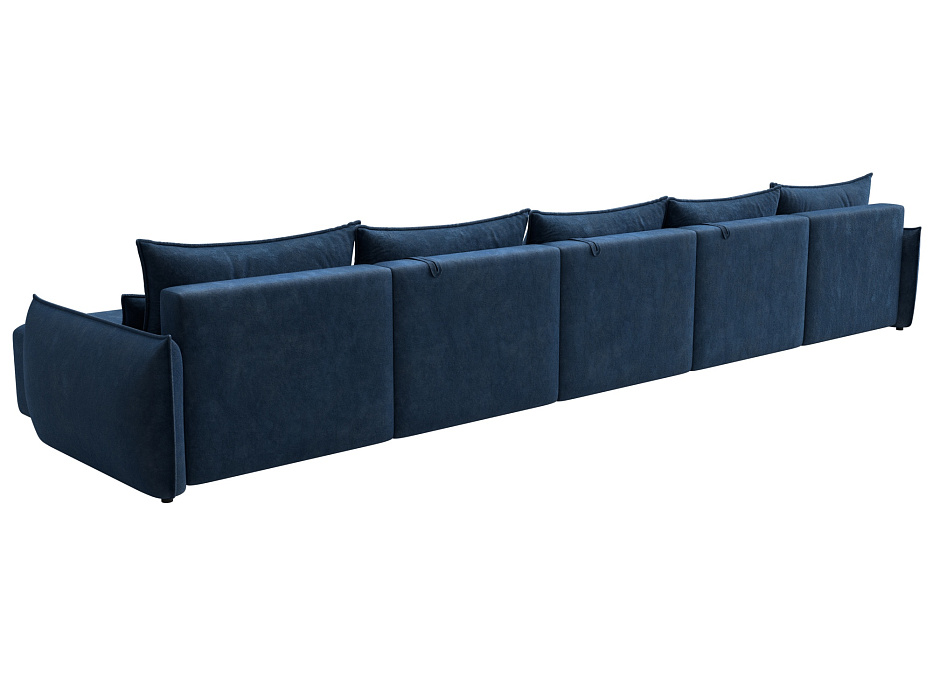Диван П-образный Лига-051 НПБ МегаЛонг (brut 11 синий)
