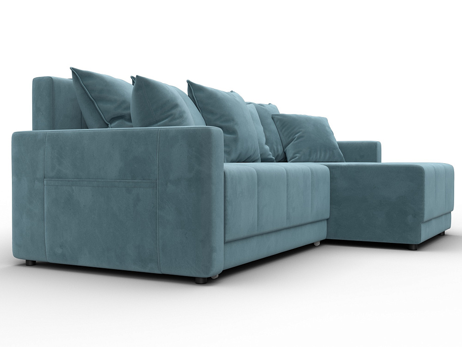 Диван угловой Лига-125 угол универсальный (seven 113 бирюзовый)