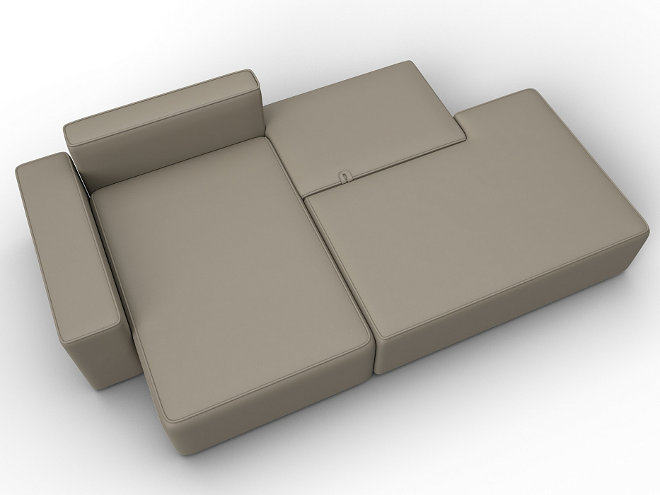 Диван угловой Лига-079 угол левый (grifon 04 бежевый)