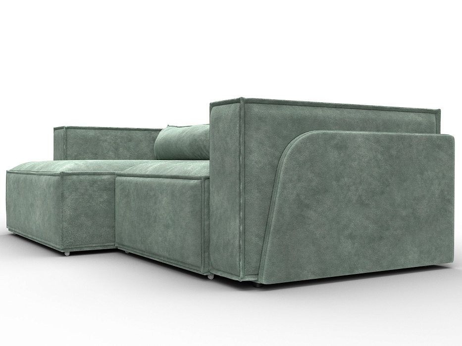 Диван угловой Лига-061 угол левый (brut 08 зеленый)