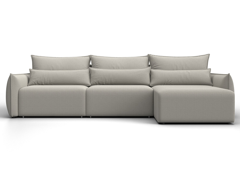 Диван угловой Лига-051 НПБ Лонг угол универсальный (амур 02 бежевый)