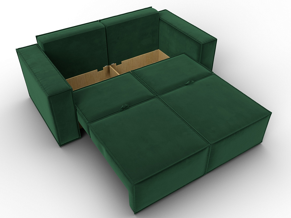 Диван прямой Куба мини (зеленый)