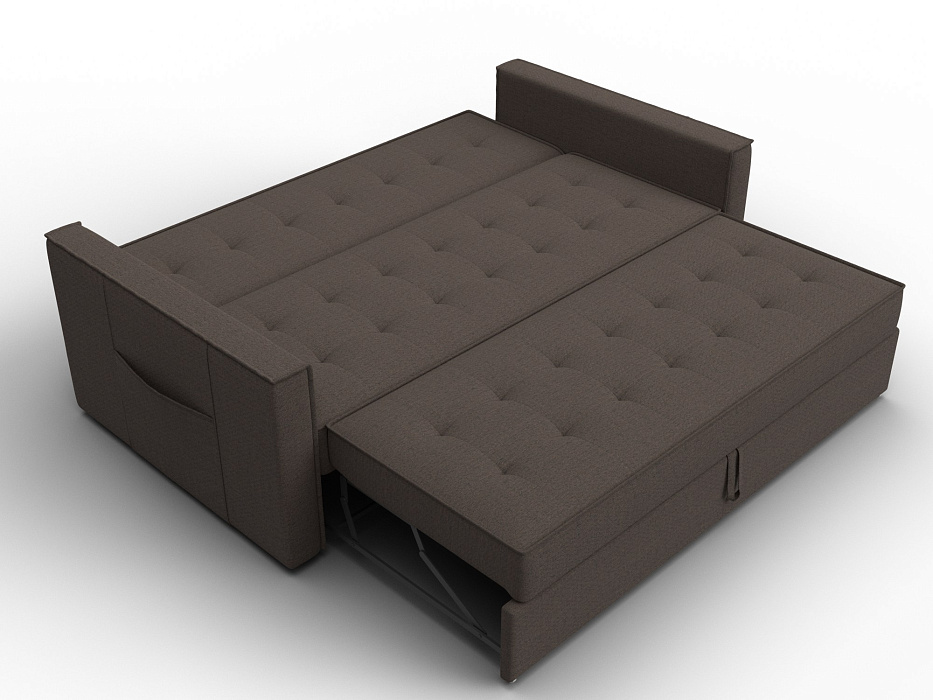 Диван прямой Лига-104 (160) (амур 05 коричневый)