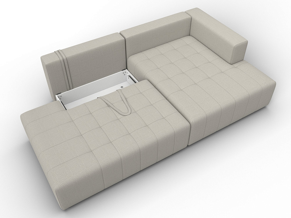 Диван угловой Лига-103 НПБ угол правый (амур 02 бежевый)