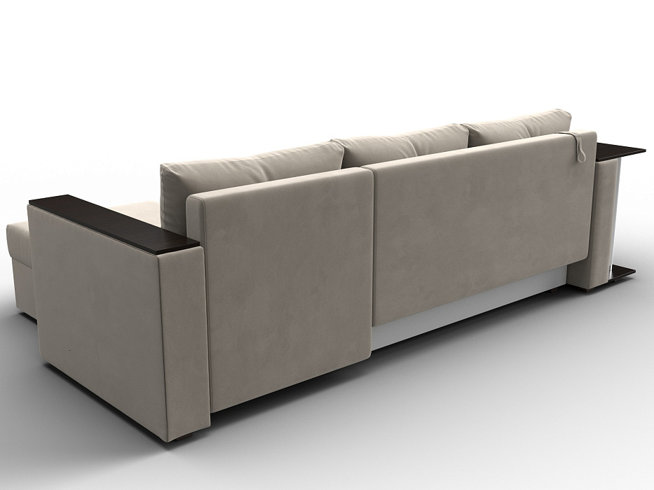 Диван угловой Атланта со столом правый угол (бежевый)