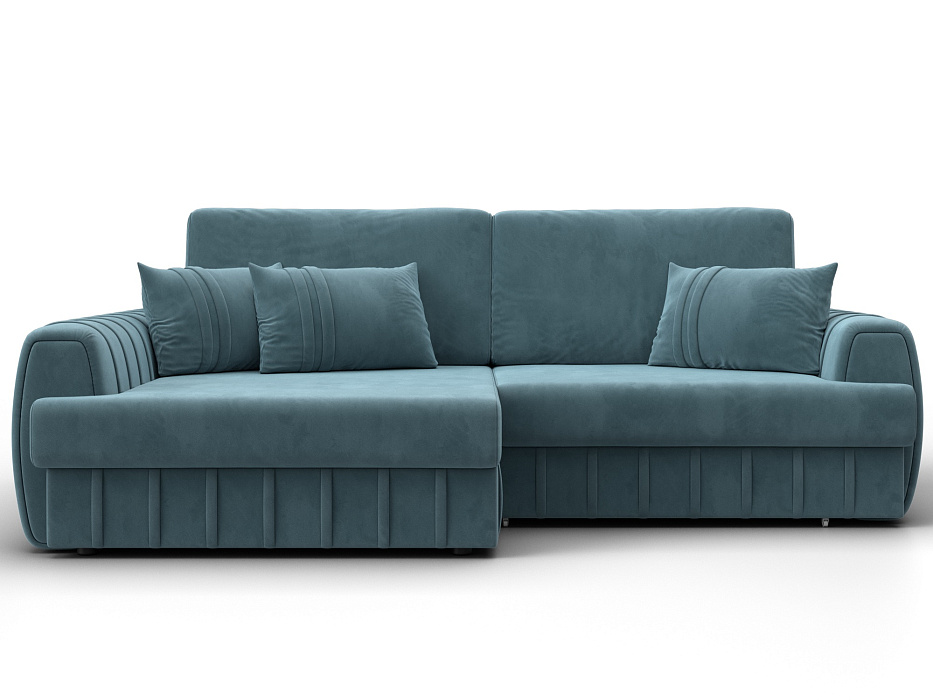 Диван угловой Лига-057 НПБ угол левый (seven 113 бирюзовый)