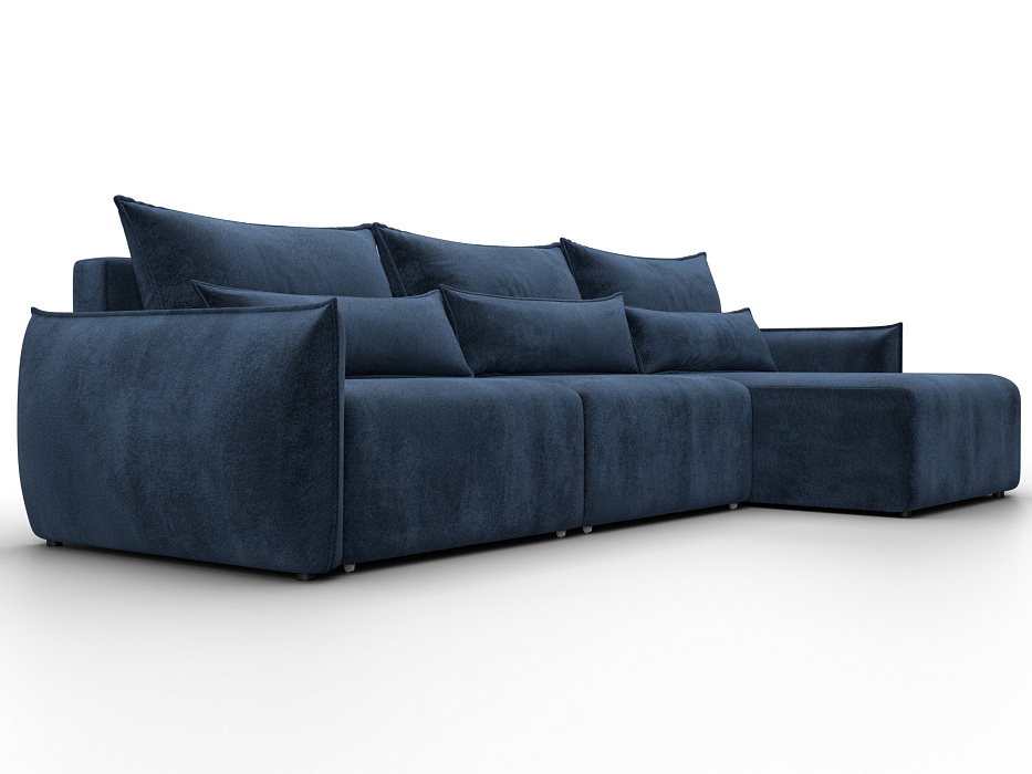 Диван угловой Лига-051 НПБ Лонг угол универсальный (tower 13 синий)