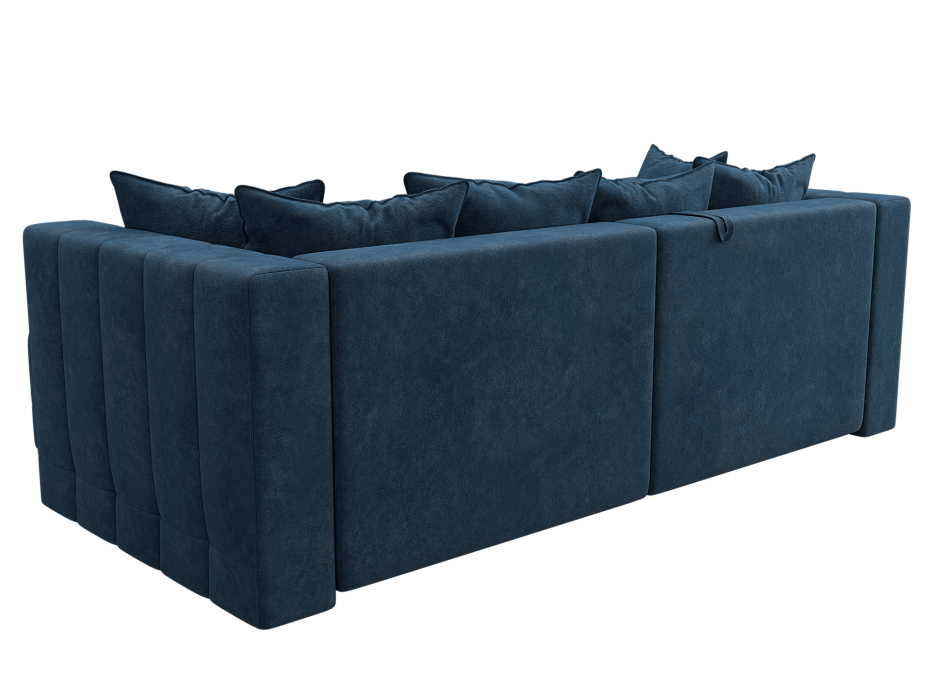 Диван угловой Лига-052 НПБ угол универсальный (brut 11 синий)