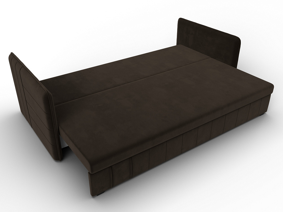 Диван прямой Слим (коричневый)