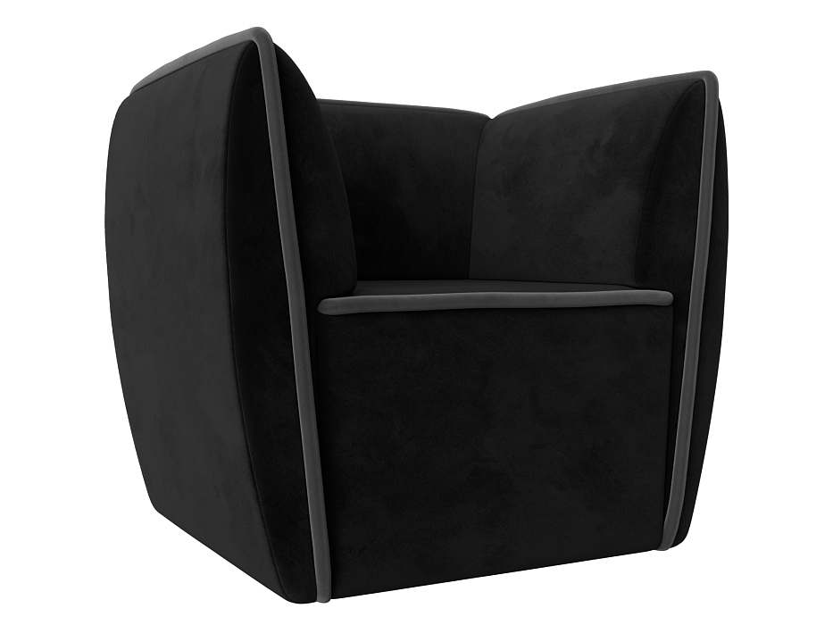 Кресло Бергамо (черный\серый)