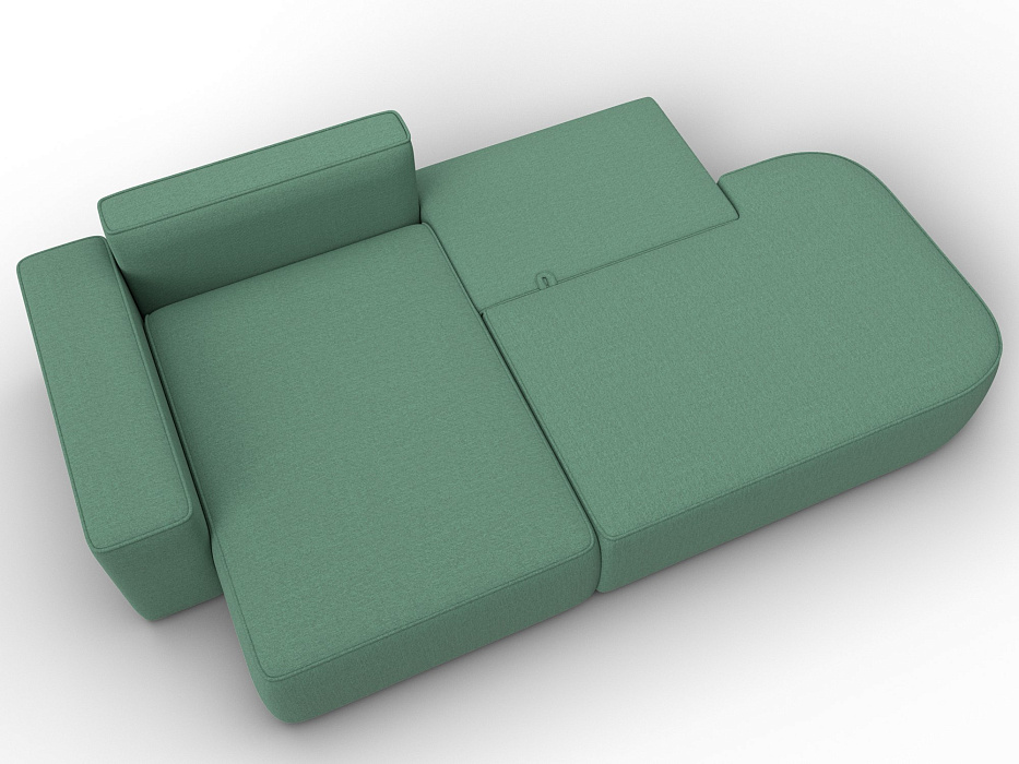 Диван угловой Лига-065 БП угол левый (амур 11 зеленый) Диван угловой Лига-065 БП угол левый (амур 11 зеленый)