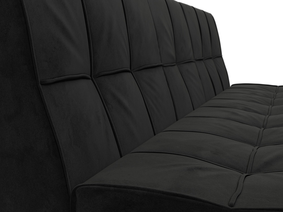 Диван прямой Винсент (черный)