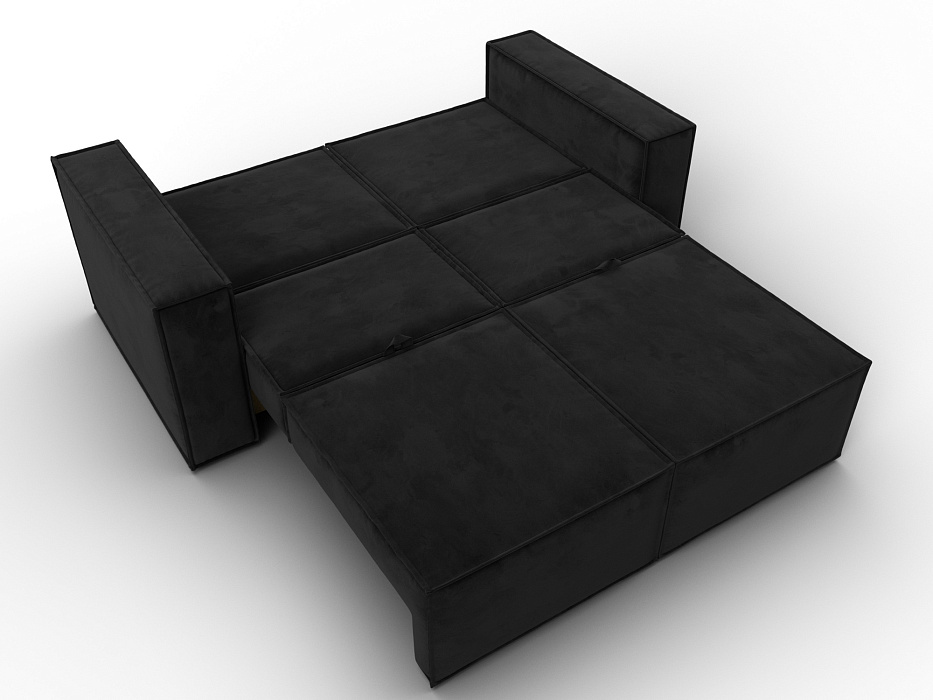 Диван прямой Куба мини (черный)